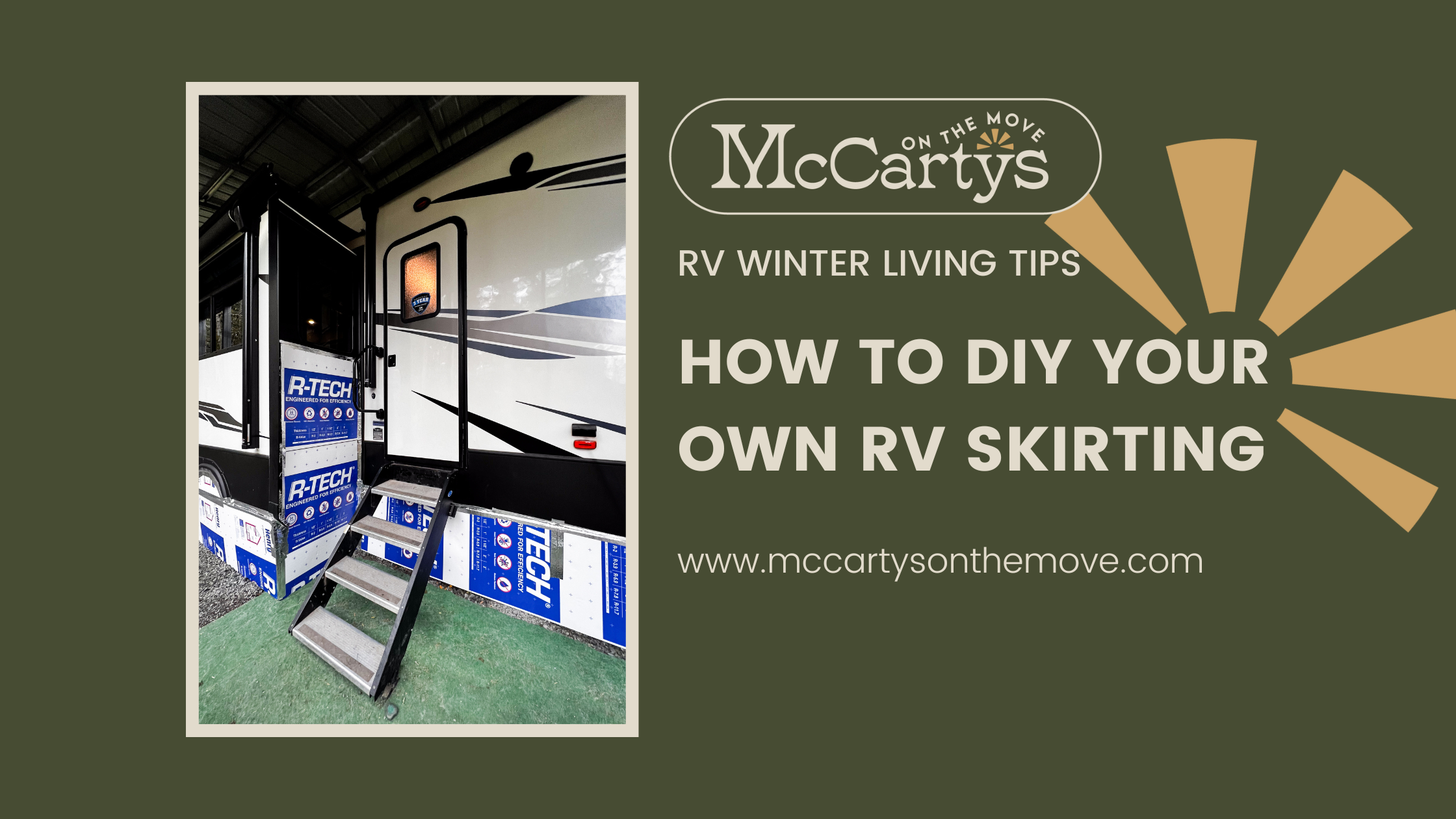 How To DIY Your Own RV Skirting